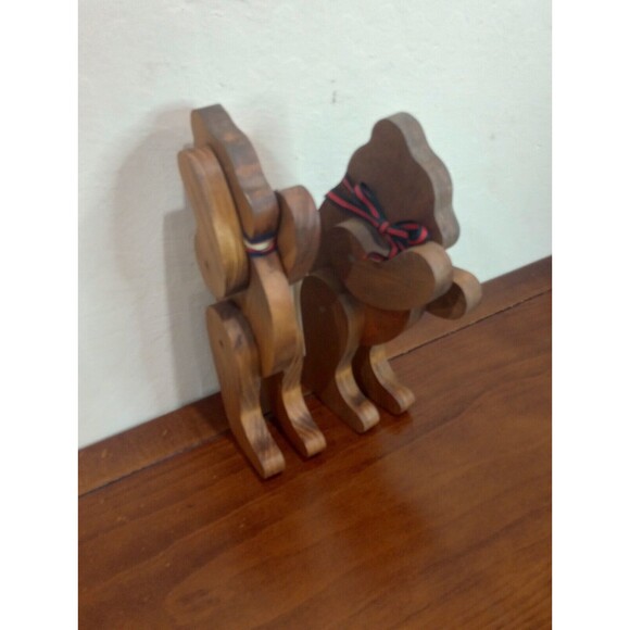 Wooden Bear Book Ends/Decorations - Picture 4 of 5